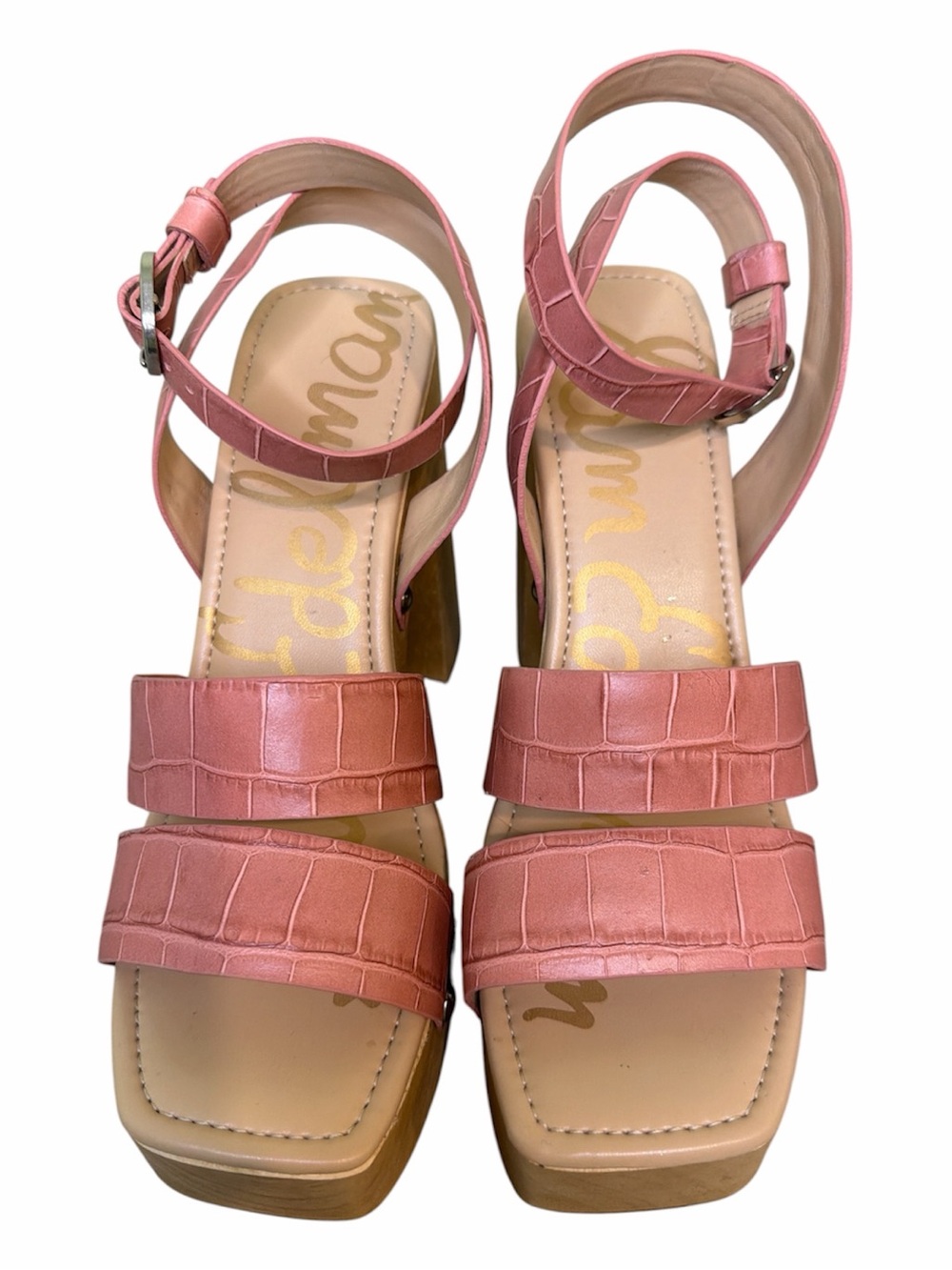 Sam Edelman Rosalind Platform Leather Sandals - Size 7 - Picture 2 of 6